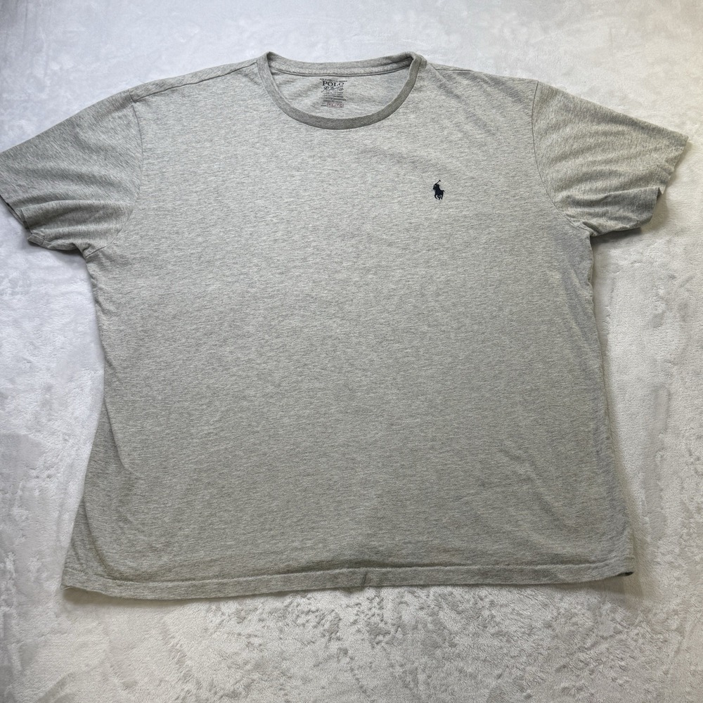 Polo Ralph Lauren T Shirt Mens XL Gray Pony Logo Cotton‎ Classic Fit Tee - Picture 2 of 8